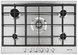 [P272XGH] SMEG Taque au gaz 72cm (1 ultra-rapide triple flamme-4,20kW) - thermocouple - Inox Smeg