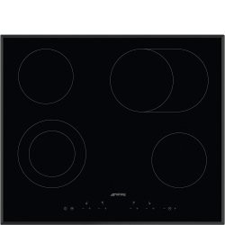 [SE364EMTB] SMEG Vitro 60 cm - 4 zones High-Light (2 extensibles) - biseauté - commandes capacitives Smeg