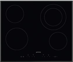 [SE364ETB] SMEG Vitro 60 cm - 4 zones High-Light (1 extensible) - biseauté - commandes capacitives Smeg