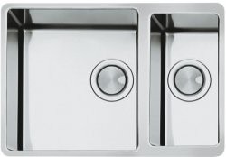 [VSTR4018-2] SMEG Evier sous-encastrable - 60 cm - 1 cuve + 1/2 - radius 15 mm - inox Smeg
